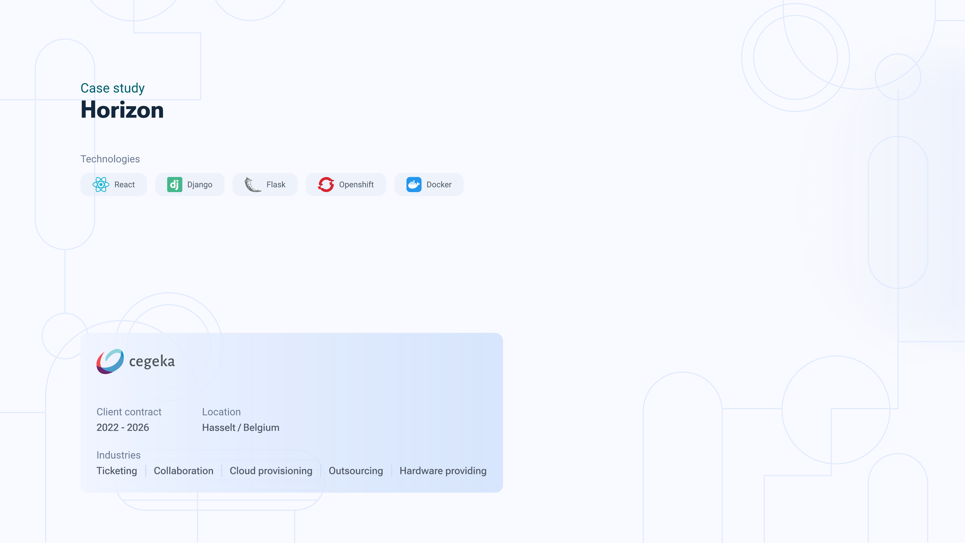 Horizon Platform case study preview